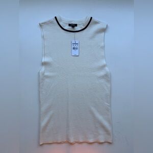 Express Sleeveless Mock Neck Top With Black Trim - Small - NWT